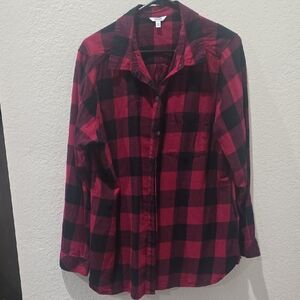Sonoma Red and Black Checkered Shirt
